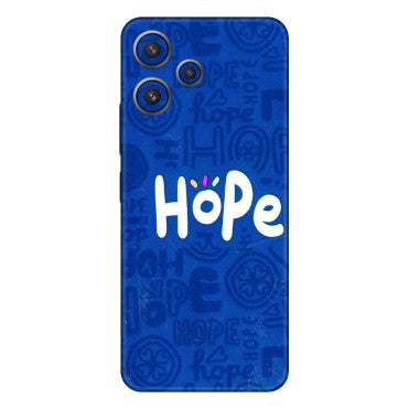 Xiaomi Redmi Phone Skins (All Models) - Hope Doodles Blue - 3D Embossed Finish (L-43) Redmi 12 5G