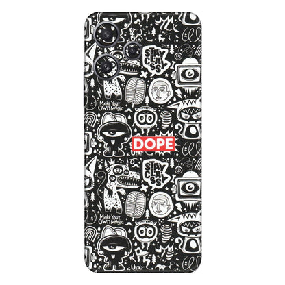 Xiaomi Redmi Phone Skins (All Models) - Dope Stay Classy Black Doodles - Matte Finish (M-126) Redmi 12 5G