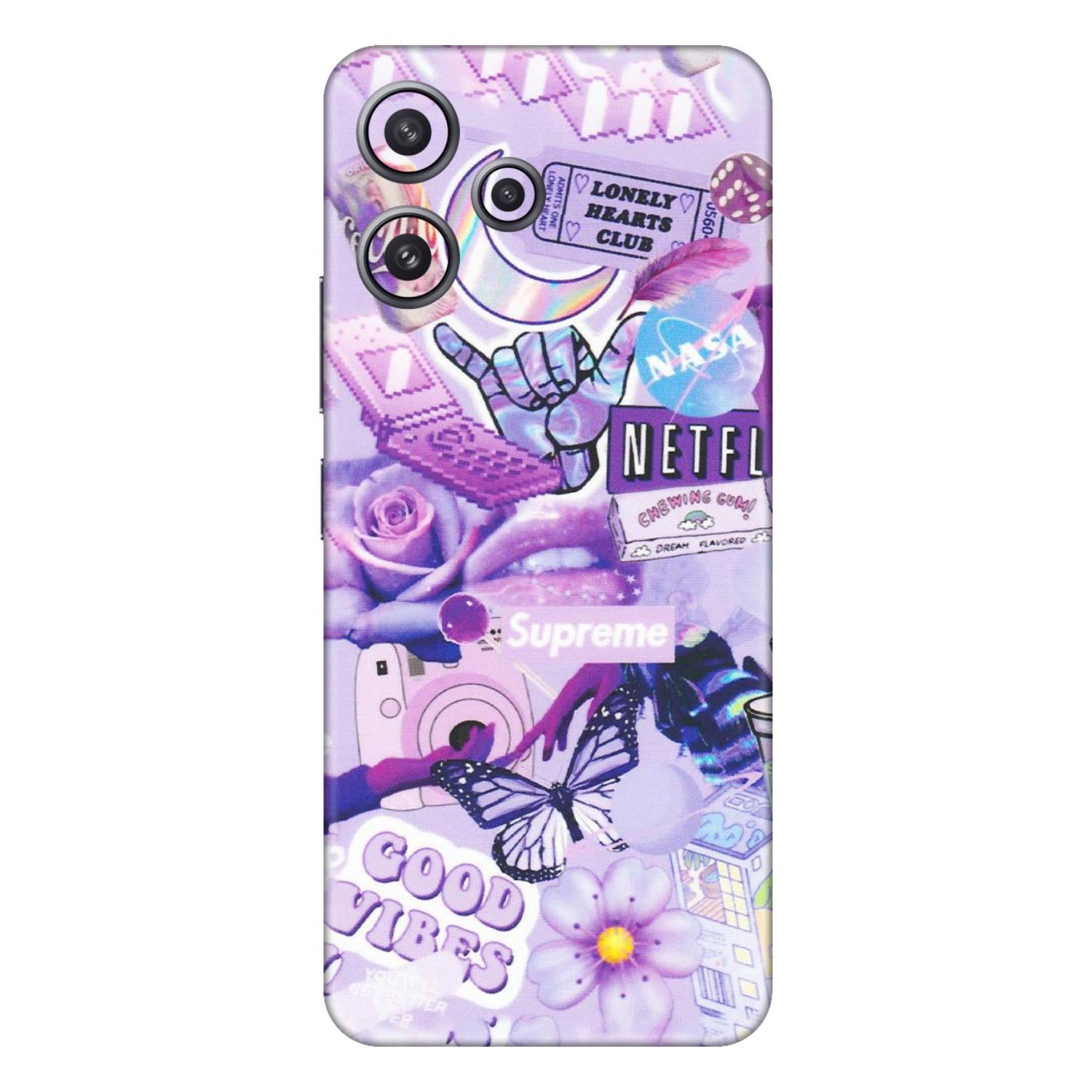 Xiaomi Redmi Phone Skins (All Models) - Supreme Purple Magic - Matte Finish (M-88) Redmi 12 5G