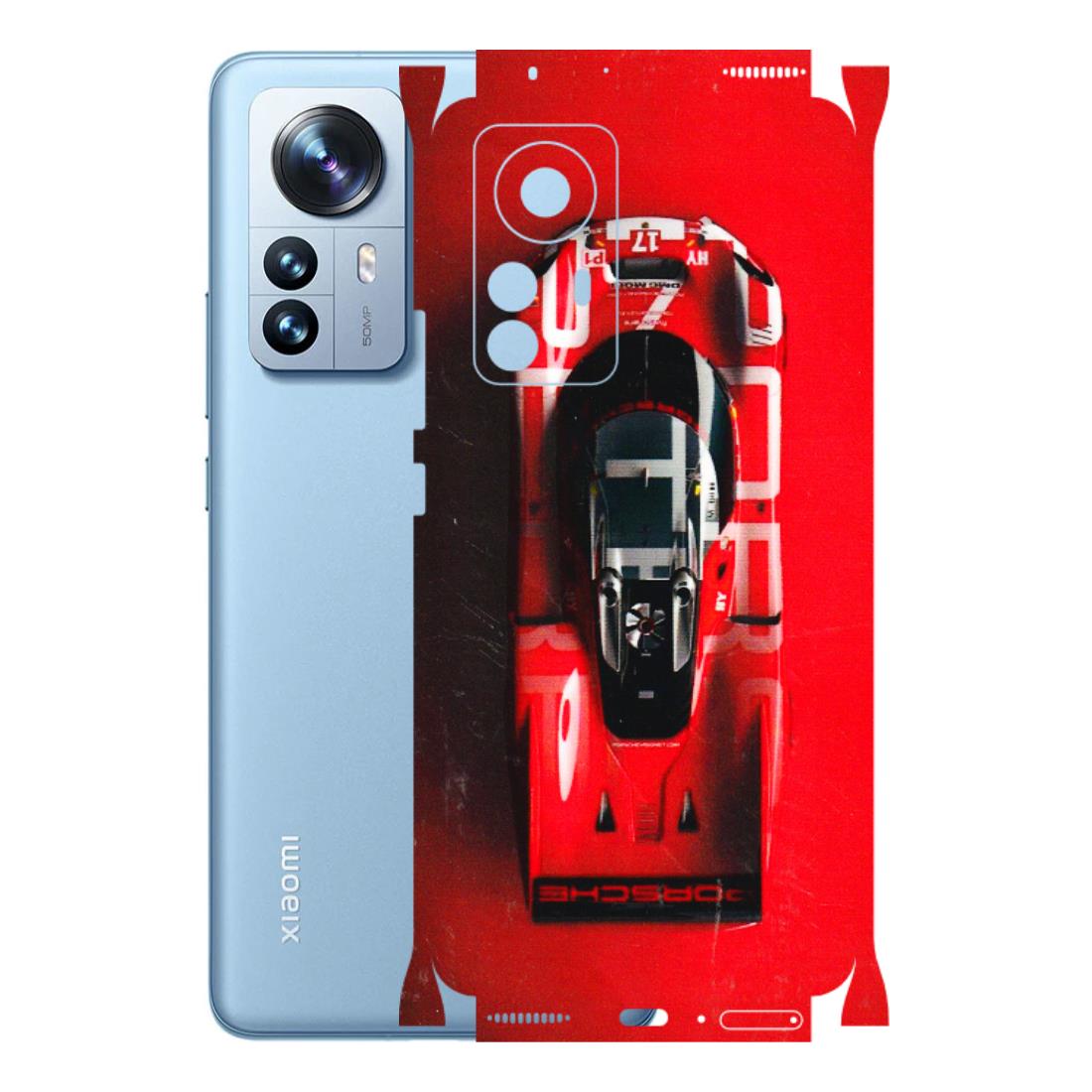 Xiaomi Redmi Phone Skins (All Models) - Red Porsche Car Logo - 3D Embossed Finish (L-315) Redmi 12 PRO