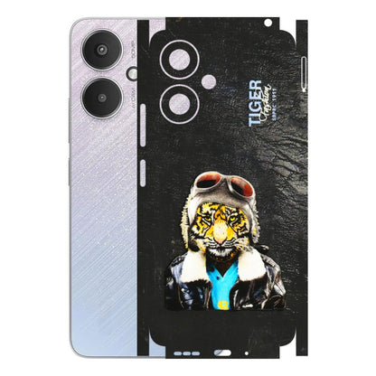 Xiaomi Redmi Phone Skins (All Models) - Rider Tiger - 3D Embossed Finish (L-113) Redmi 13C 5G