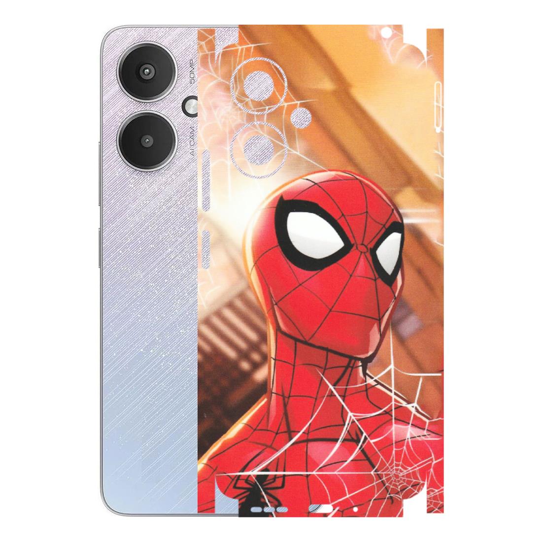 Xiaomi Redmi Phone Skins (All Models) - Spiderman Face New - Matte Finish (M-41) Redmi 13C 5G