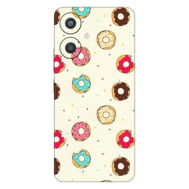 Xiaomi Redmi Phone Skins (All Models) - Mini Donuts Doodle Art - 3D Embossed Finish (L-122) Redmi 13C 5G