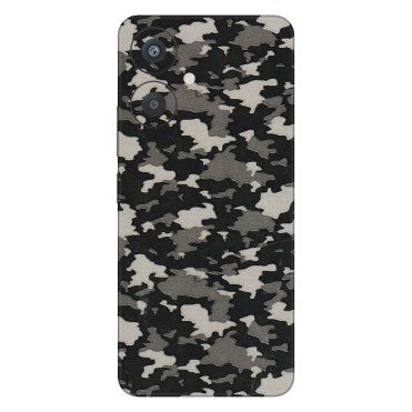 Xiaomi Redmi Phone Skins (All Models) - Black/Grey Camoflaunge - 3D Embossed Finish (L-142) Redmi 13C 5G