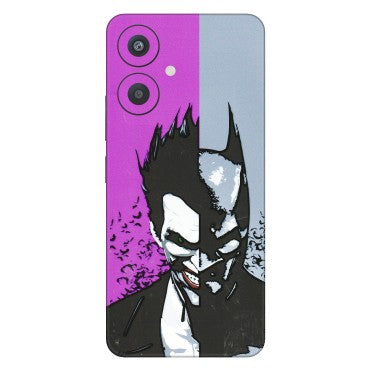 Xiaomi Redmi Phone Skins (All Models) - Batman & Joker - 3D Embossed Finish (L-143) Redmi 13C 5G