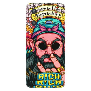 Xiaomi Redmi Phone Skins (All Models) - Battle King Dude Face - 3D Embossed Finish (L-178) Redmi 13C 5G