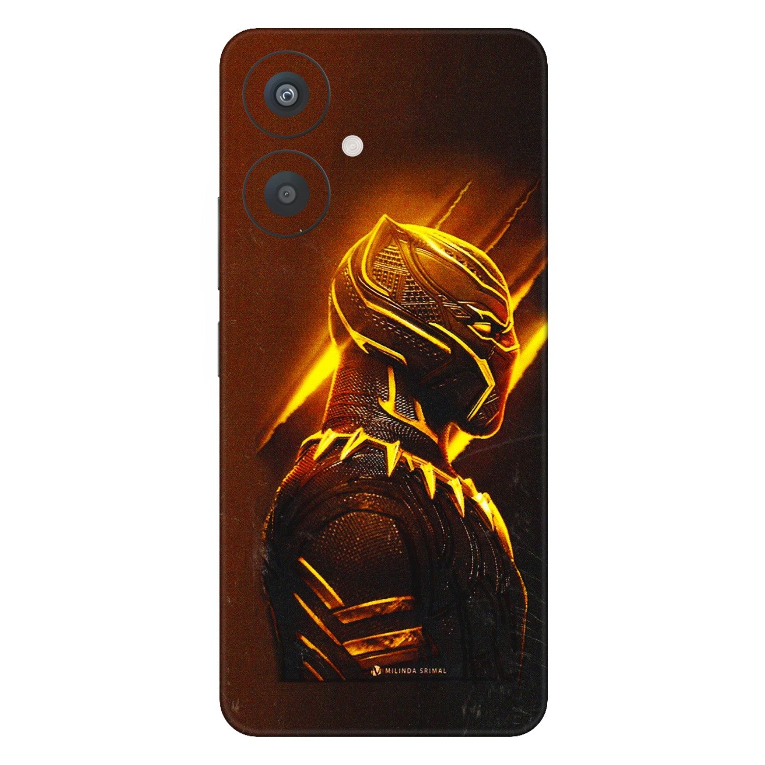 Xiaomi Redmi Phone Skins (All Models) - Gold Black Panther - 3D Embossed Finish (L-181) Redmi 13C 5G