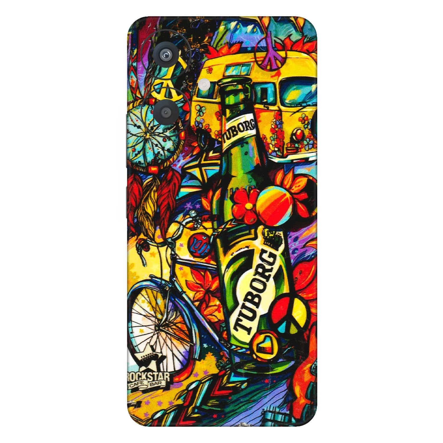 Xiaomi Redmi Phone Skins (All Models) - Cool Beer Bottle - 3D Embossed Finish (L-193) Redmi 13C 5G