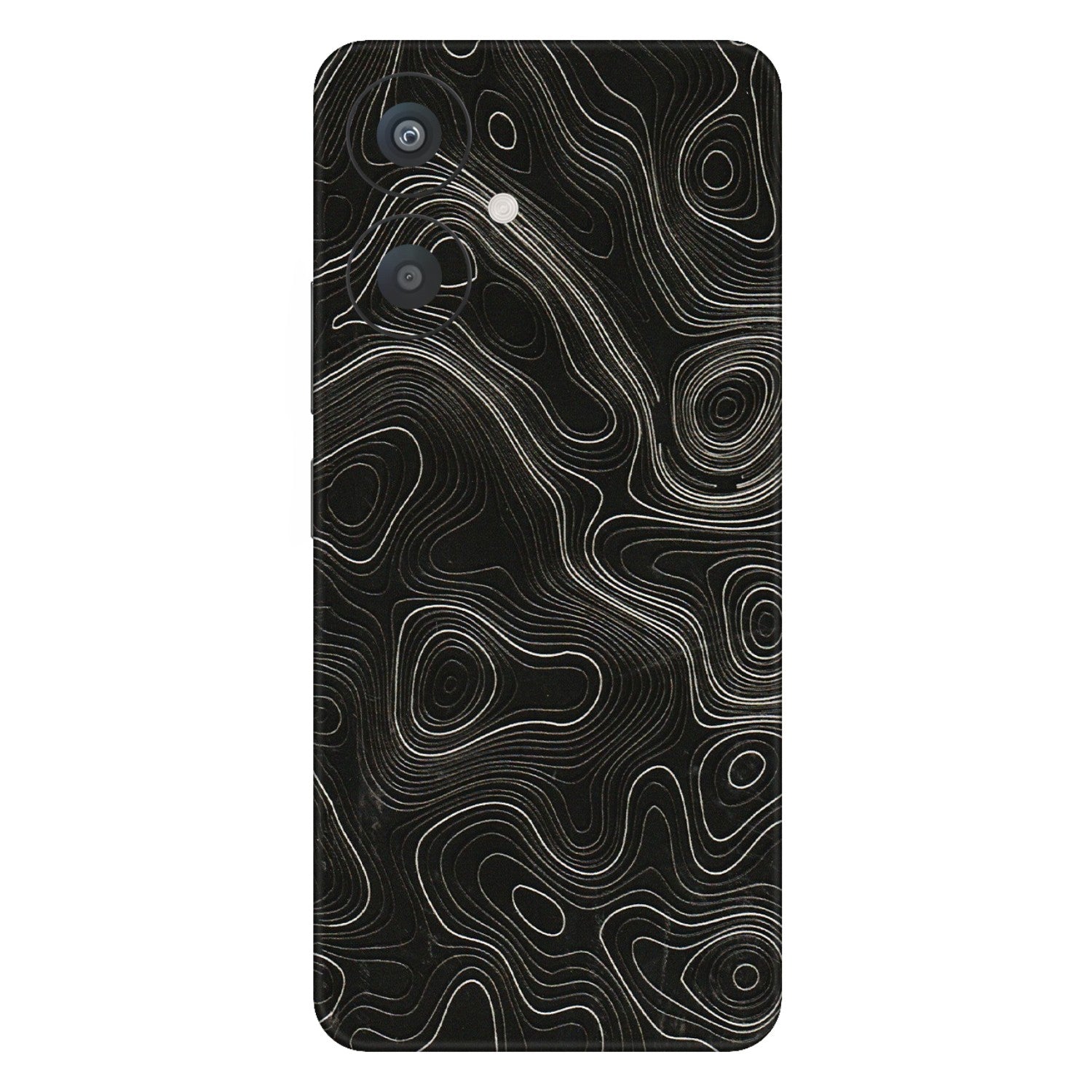 Xiaomi Redmi Phone Skins (All Models) - Black Swirl - 3D Embossed Finish (L-196) Redmi 13C 5G