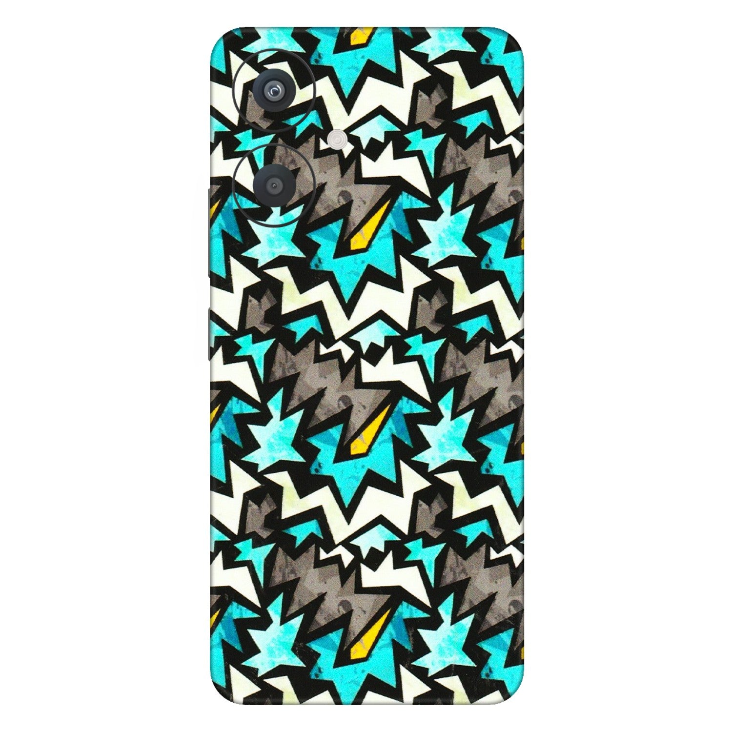 Xiaomi Redmi Phone Skins (All Models) - Funky Zig Zag - 3D Embossed Finish (L-223) Redmi 13C 5G