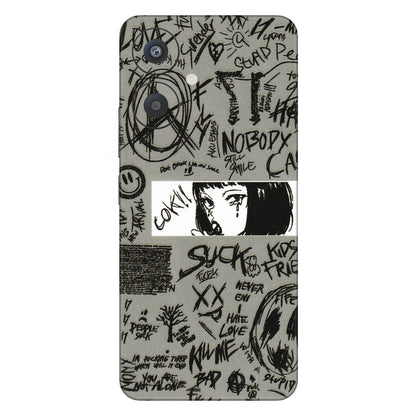 Xiaomi Redmi Phone Skins (All Models) - Never Have Love Anime - 3D Embossed Finish (L-260) Redmi 13C 5G