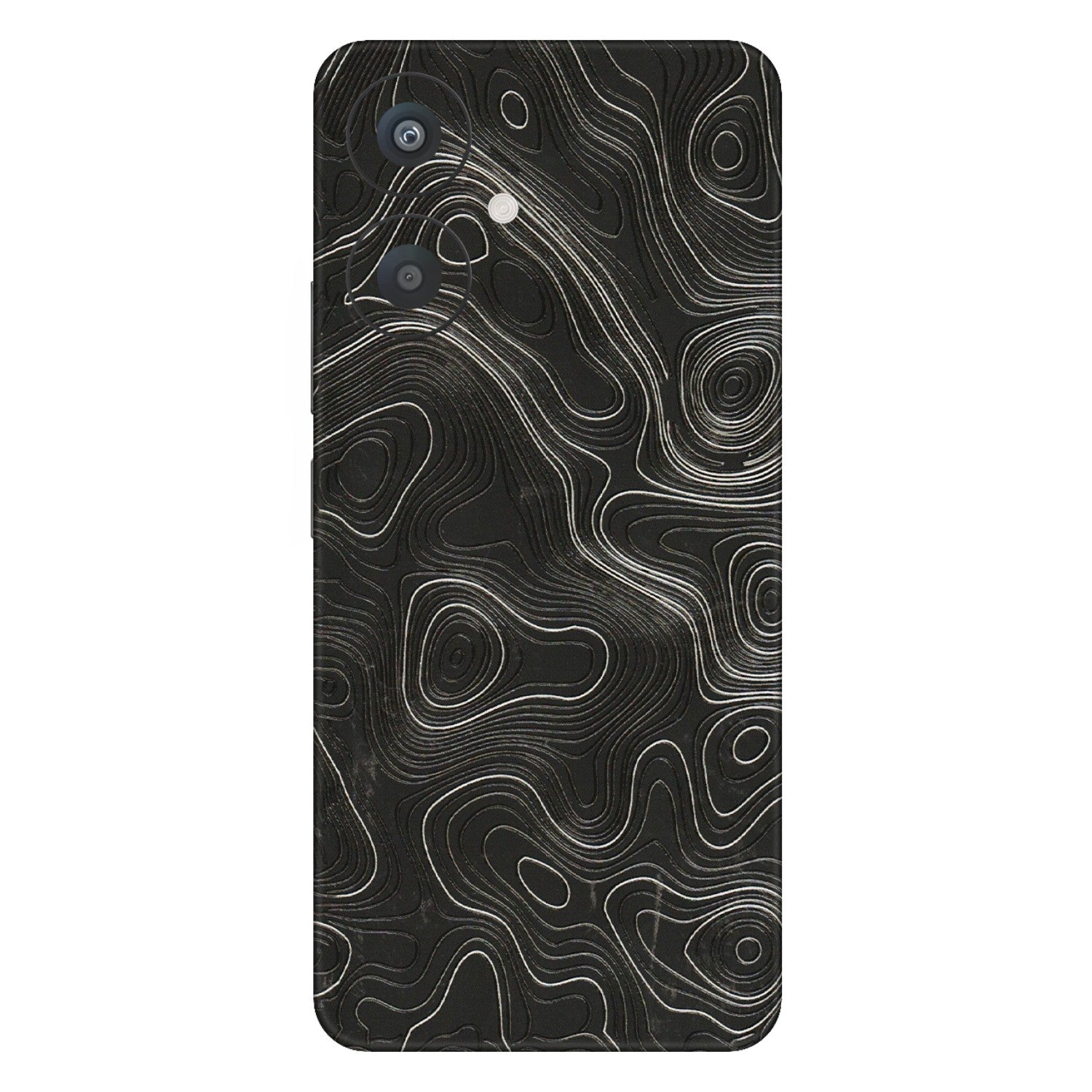 Xiaomi Redmi Phone Skins (All Models) - Abstract White Line Map - 3D Embossed Finish (L-269) Redmi 13C 5G