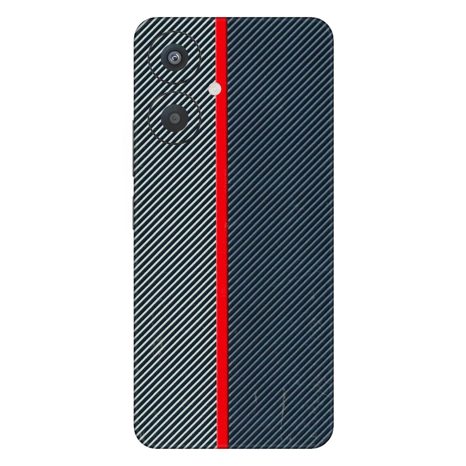 Xiaomi Redmi Phone Skins (All Models) - Blue Sober Lines - 3D Embossed Finish (L-305) Redmi 13C 5G