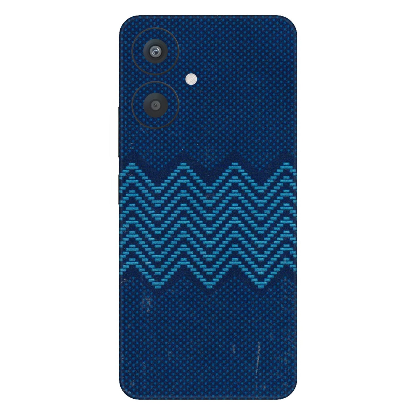 Xiaomi Redmi Phone Skins (All Models) - Blue Sober Waves - 3D Embossed Finish (L-306) Redmi 13C 5G