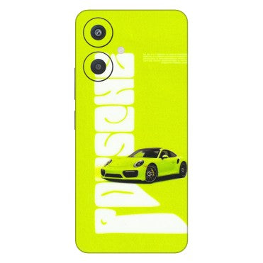 Xiaomi Redmi Phone Skins (All Models) - Lime Green Porche - 3D Embossed Finish (L-30) Redmi 13C 5G