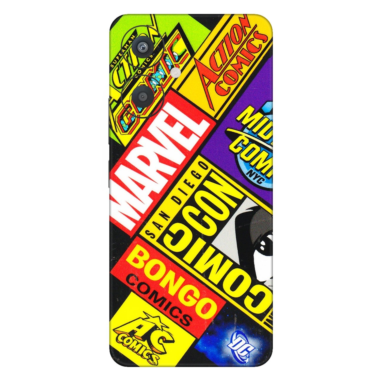 Xiaomi Redmi Phone Skins (All Models) - Bongo Comic Con - 3D Embossed Finish (L-325) Redmi 13C 5G