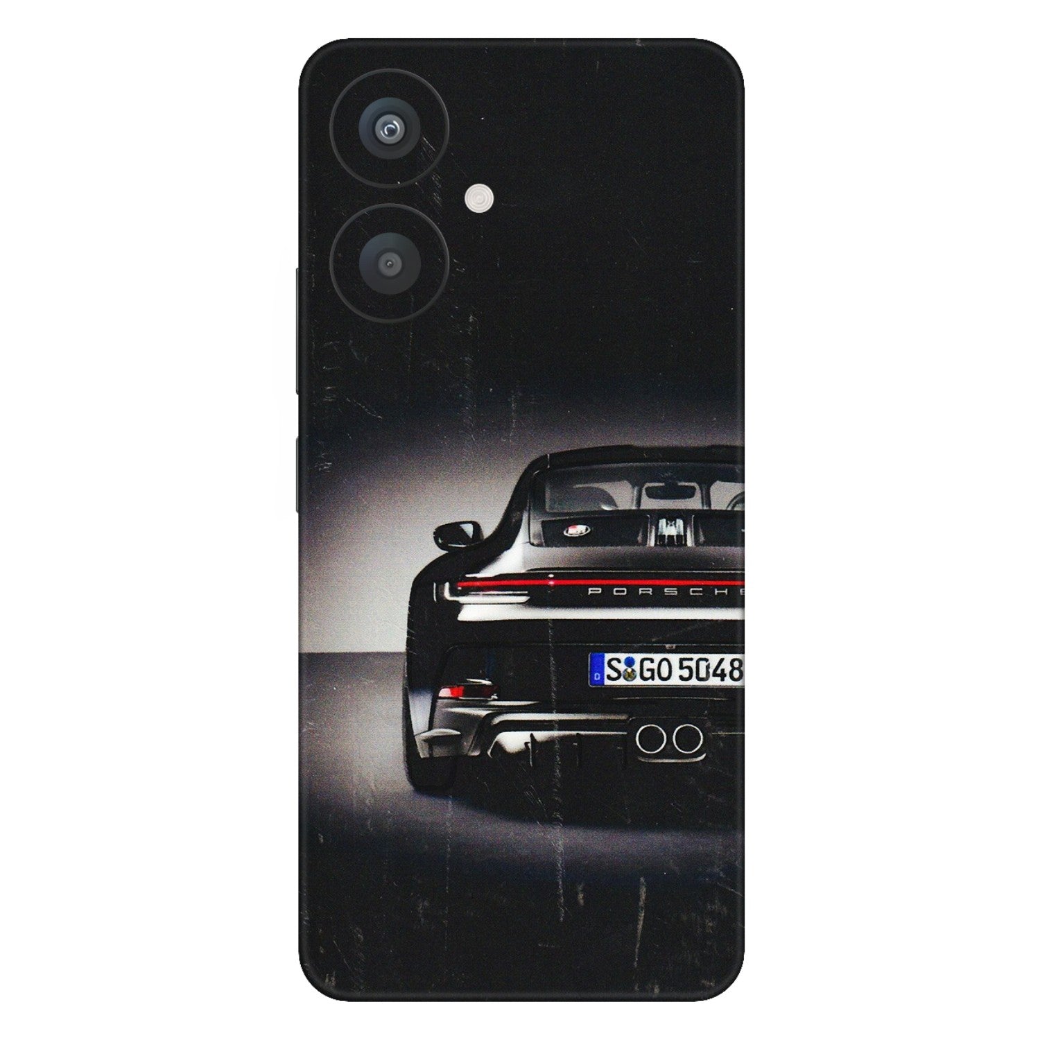 Xiaomi Redmi Phone Skins (All Models) - New Black Porsche GT3 - 3D Embossed Finish (L-327) Redmi 13C 5G