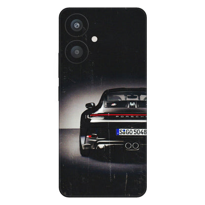 Xiaomi Redmi Phone Skins (All Models) - New Black Porsche GT3 - 3D Embossed Finish (L-327) Redmi 13C 5G