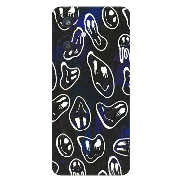 Xiaomi Redmi Phone Skins (All Models) - Distorted Smileys - 3D Embossed Finish (L-92) Redmi 13C 5G