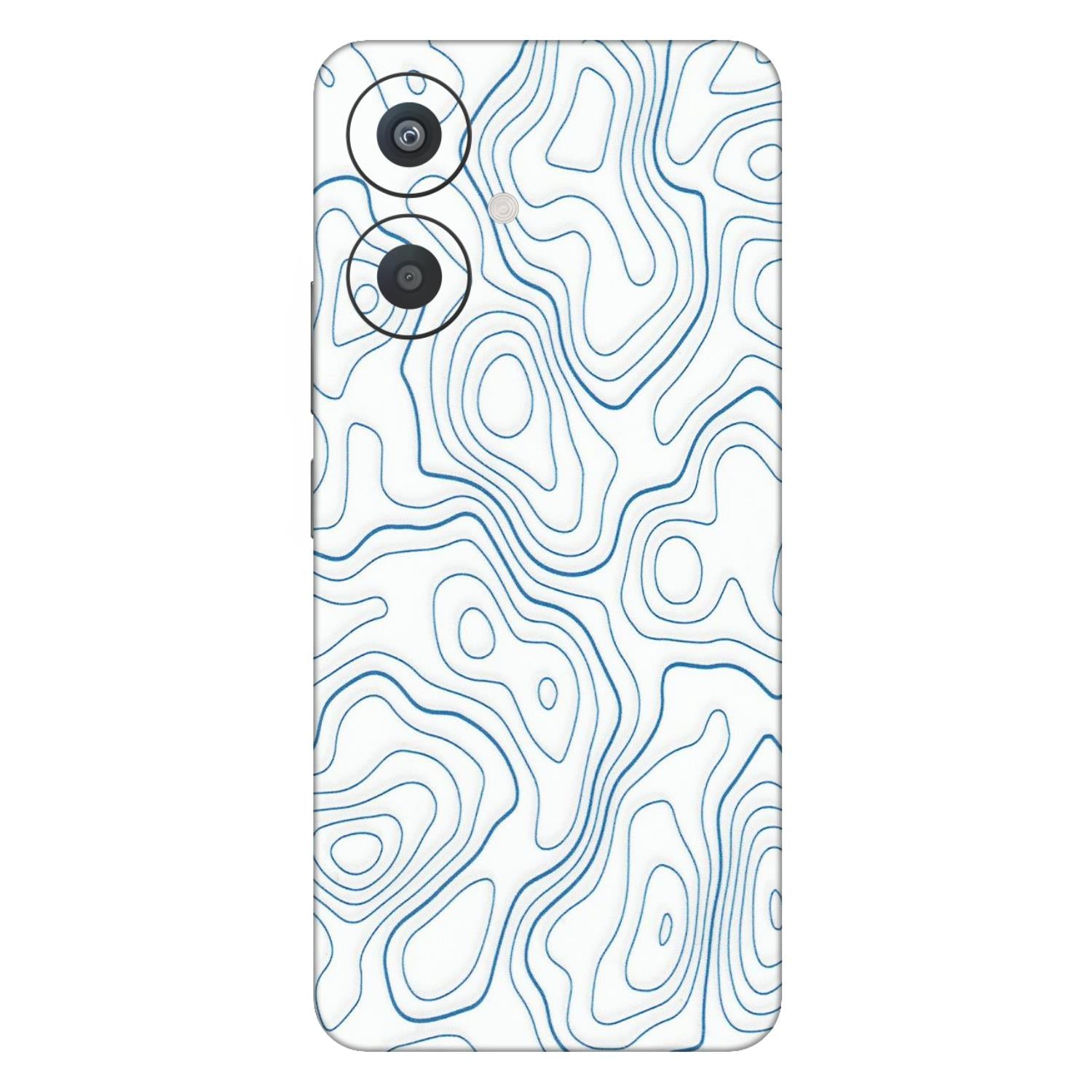 Xiaomi Redmi Phone Skins (All Models) - Blue And White Swirls - Matte Finish (M-139) Redmi 13C 5G