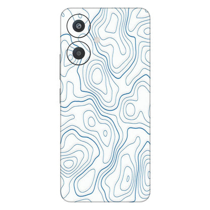 Xiaomi Redmi Phone Skins (All Models) - Blue And White Swirls - Matte Finish (M-139) Redmi 13C 5G