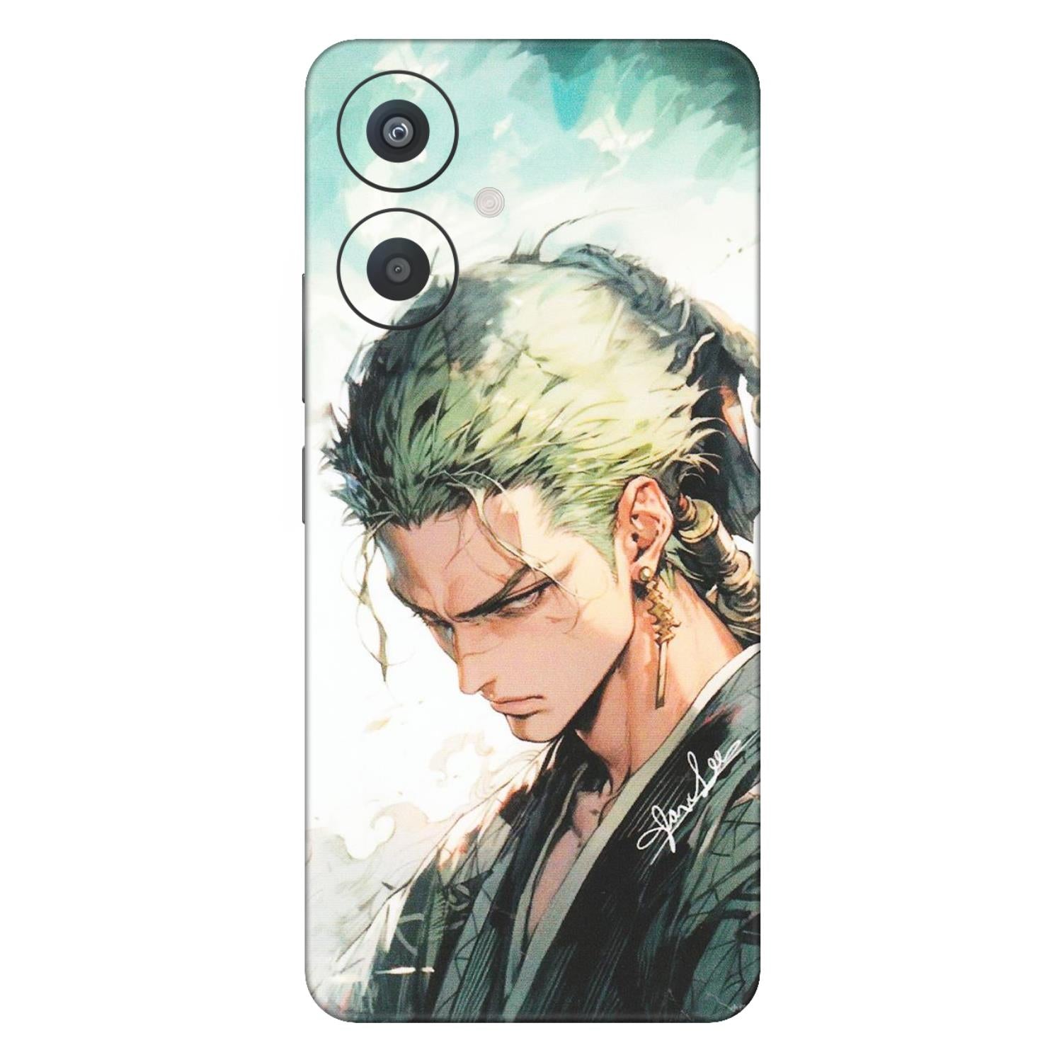 Xiaomi Redmi Phone Skins (All Models) - Pirate Hunter One Piece Anime - Matte Finish (M-157) Redmi 13C 5G