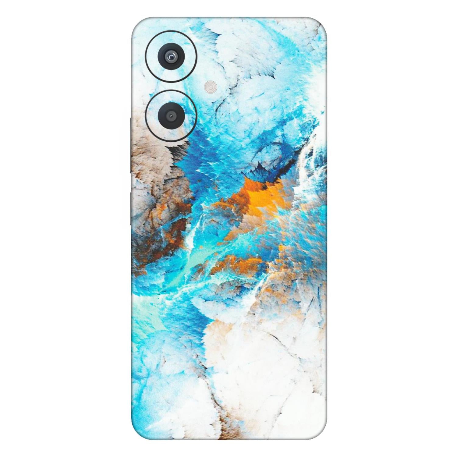 Xiaomi Redmi Phone Skins (All Models) - Blue Waves Abstract - Matte Finish (M-19) Redmi 13C 5G