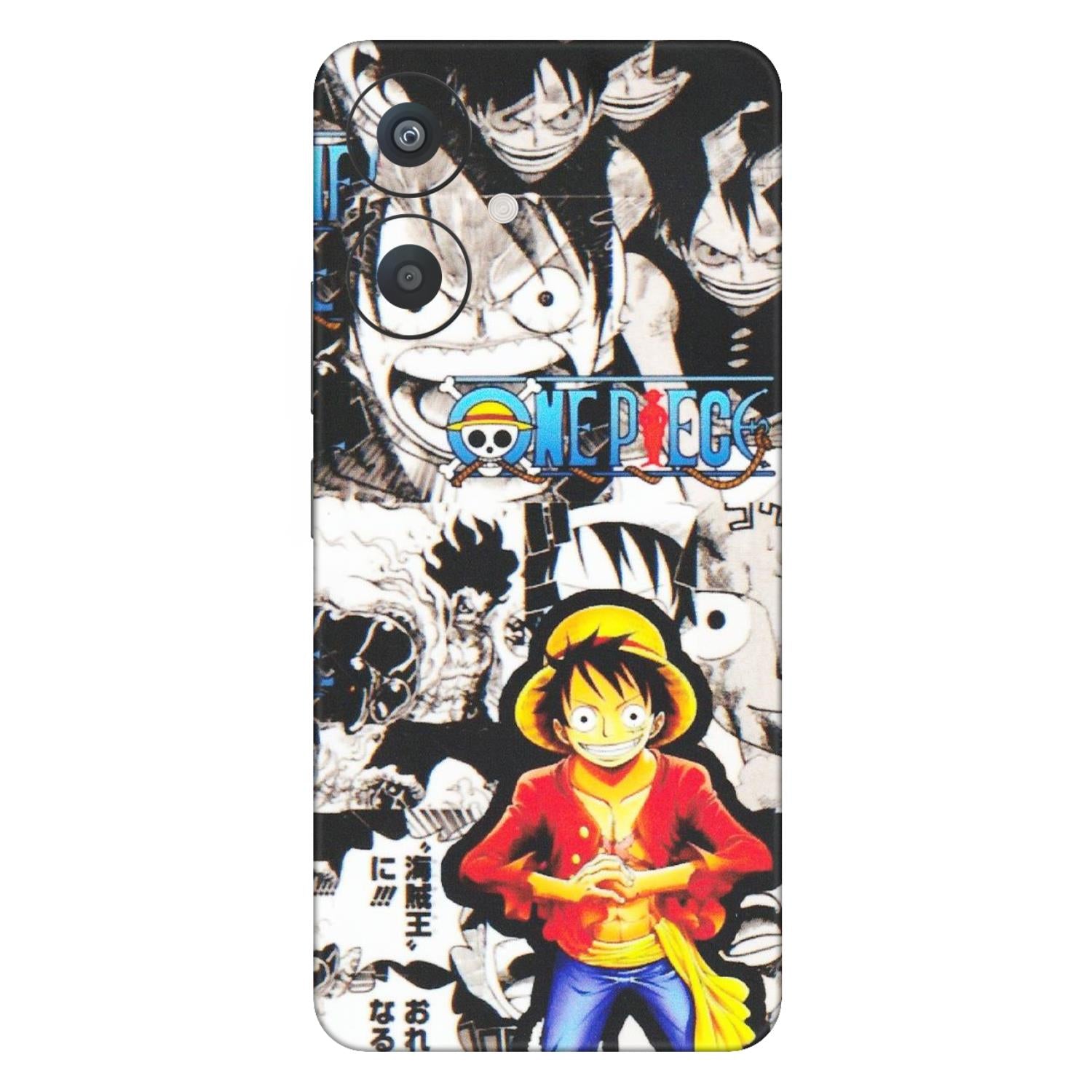 Xiaomi Redmi Phone Skins (All Models) - One Piece B&W - Matte Finish (M-63) Redmi 13C 5G
