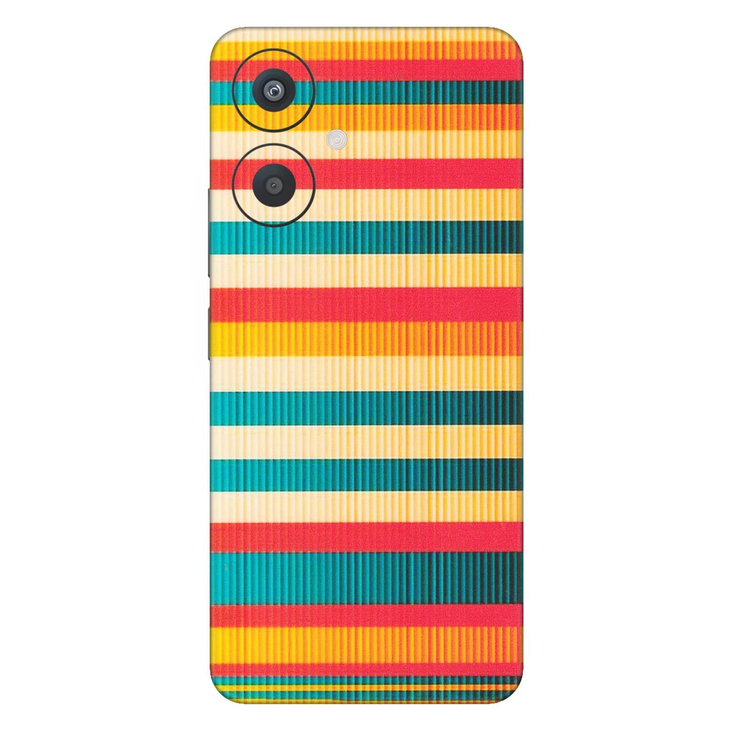 Xiaomi Redmi Phone Skins (All Models) - Colourful Stripes Soothing Effect - Matte Finish (M-86) Redmi 13C 5G