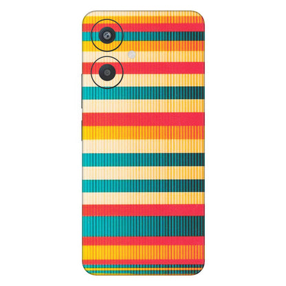 Xiaomi Redmi Phone Skins (All Models) - Colourful Stripes Soothing Effect - Matte Finish (M-86) Redmi 13C 5G