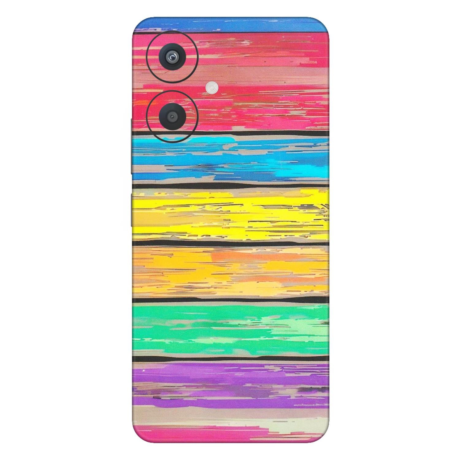 Xiaomi Redmi Phone Skins (All Models) - Multi Colour Wooden Wall - Matte Finish (M-96) Redmi 13C 5G