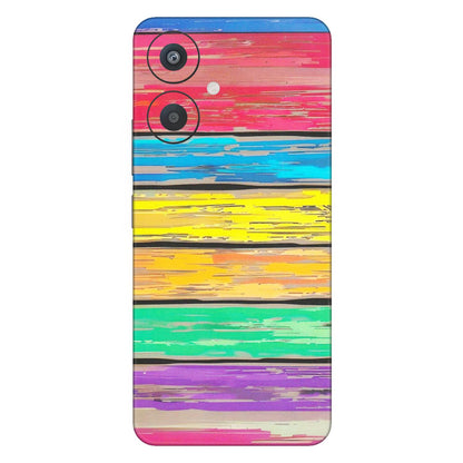 Xiaomi Redmi Phone Skins (All Models) - Multi Colour Wooden Wall - Matte Finish (M-96) Redmi 13C 5G