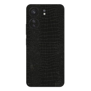 Xiaomi Redmi Phone Skins (All Models) - Snake Leather Black - 3D Embossed Finish (L-107) Redmi 13C