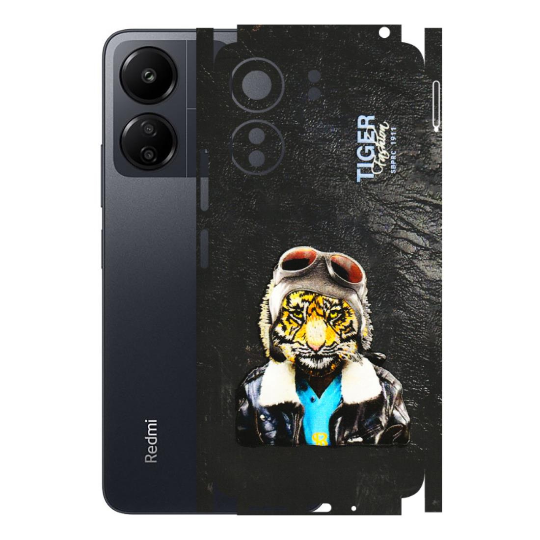 Xiaomi Redmi Phone Skins (All Models) - Rider Tiger - 3D Embossed Finish (L-113) Redmi 13C