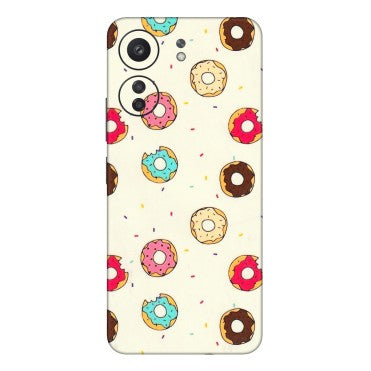 Xiaomi Redmi Phone Skins (All Models) - Mini Donuts Doodle Art - 3D Embossed Finish (L-122) Redmi 13C