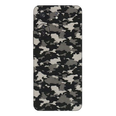 Xiaomi Redmi Phone Skins (All Models) - Black/Grey Camoflaunge - 3D Embossed Finish (L-142) Redmi 13C