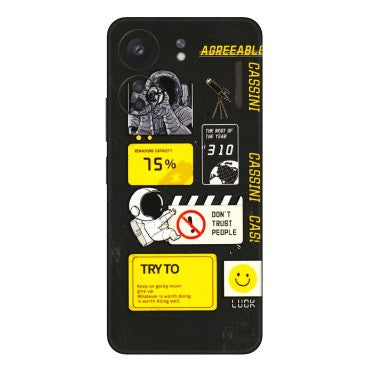 Xiaomi Redmi Phone Skins (All Models) - Black Cassini - 3D Embossed Finish (L-161) Redmi 13C