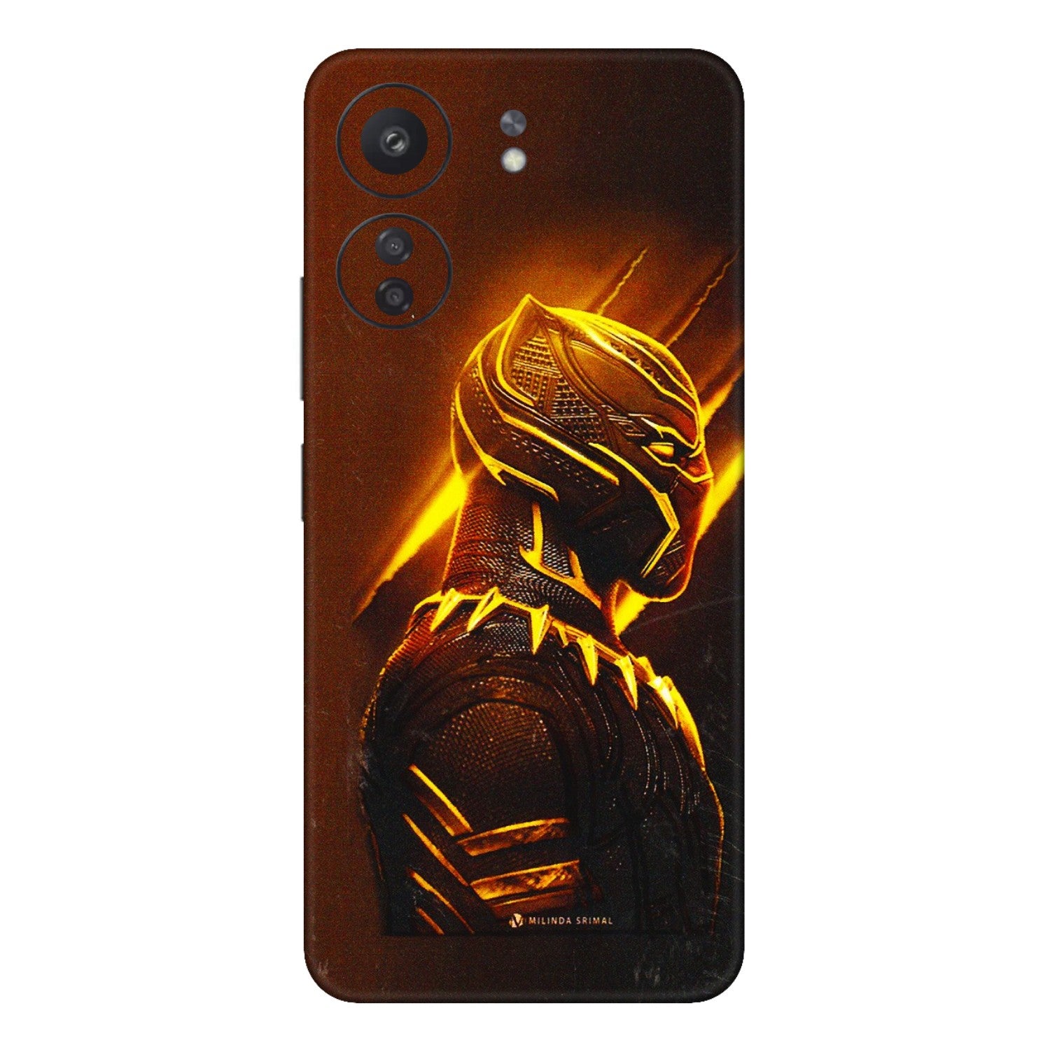 Xiaomi Redmi Phone Skins (All Models) - Gold Black Panther - 3D Embossed Finish (L-181) Redmi 13C