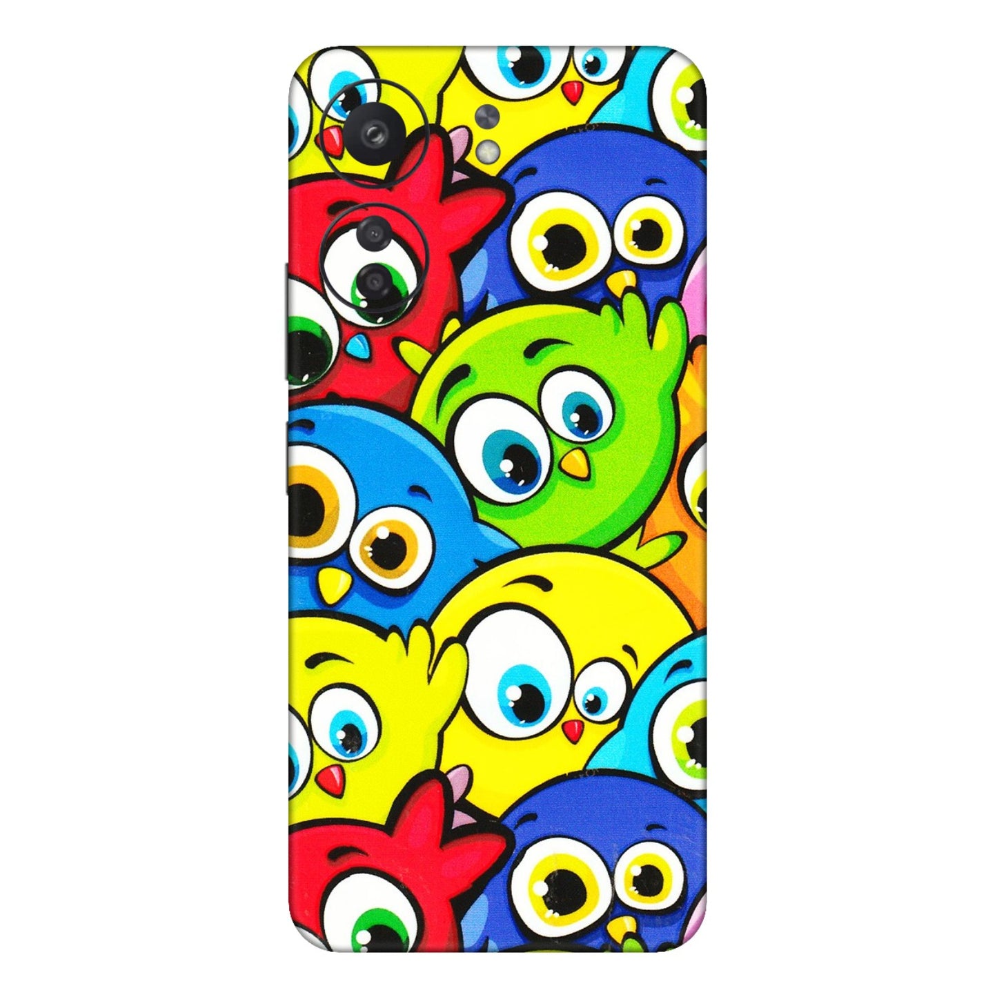Xiaomi Redmi Phone Skins (All Models) - Cute Fluffy Birds - 3D Embossed Finish (L-213) Redmi 13C
