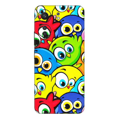 Xiaomi Redmi Phone Skins (All Models) - Cute Fluffy Birds - 3D Embossed Finish (L-213) Redmi 13C