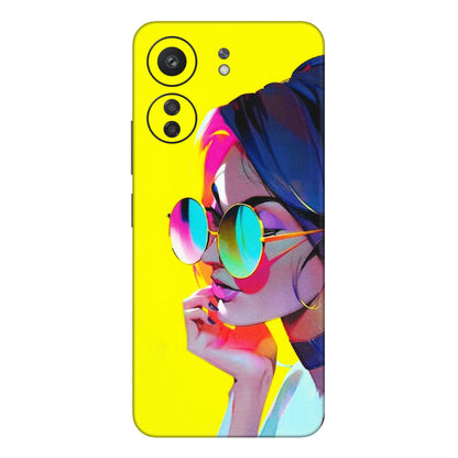 Xiaomi Redmi Phone Skins (All Models) - Bold Stylish Girl - 3D Embossed Finish (L-222) Redmi 13C