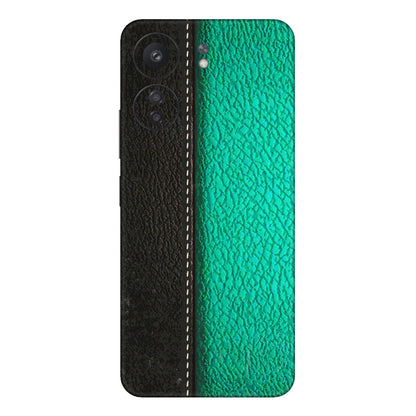 Xiaomi Redmi Phone Skins (All Models) - Black Green Dual  Leather Stich - 3D Embossed Finish (L-233) Redmi 13C