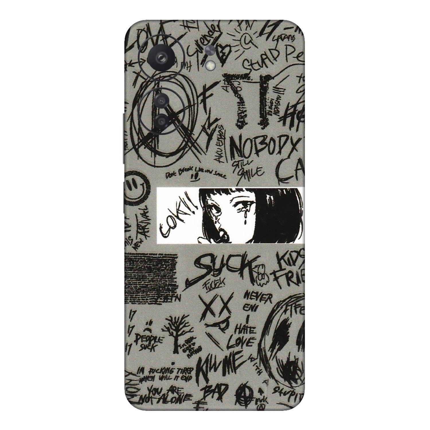 Xiaomi Redmi Phone Skins (All Models) - Never Have Love Anime - 3D Embossed Finish (L-260) Redmi 13C