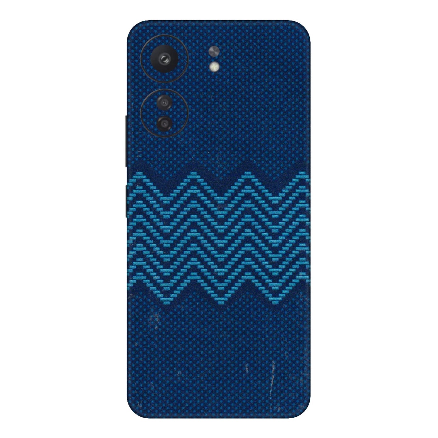 Xiaomi Redmi Phone Skins (All Models) - Blue Sober Waves - 3D Embossed Finish (L-306) Redmi 13C