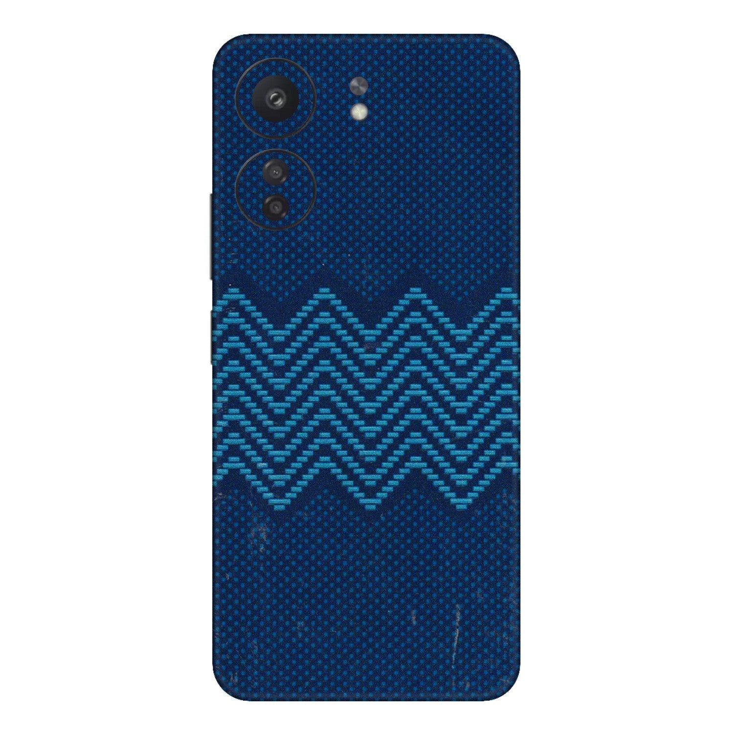 Xiaomi Redmi Phone Skins (All Models) - Blue Sober Waves - 3D Embossed Finish (L-306) Redmi 13C
