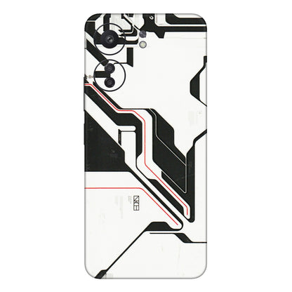 Xiaomi Redmi Phone Skins (All Models) - White Techy Logo - 3D Embossed Finish (L-312) Redmi 13C