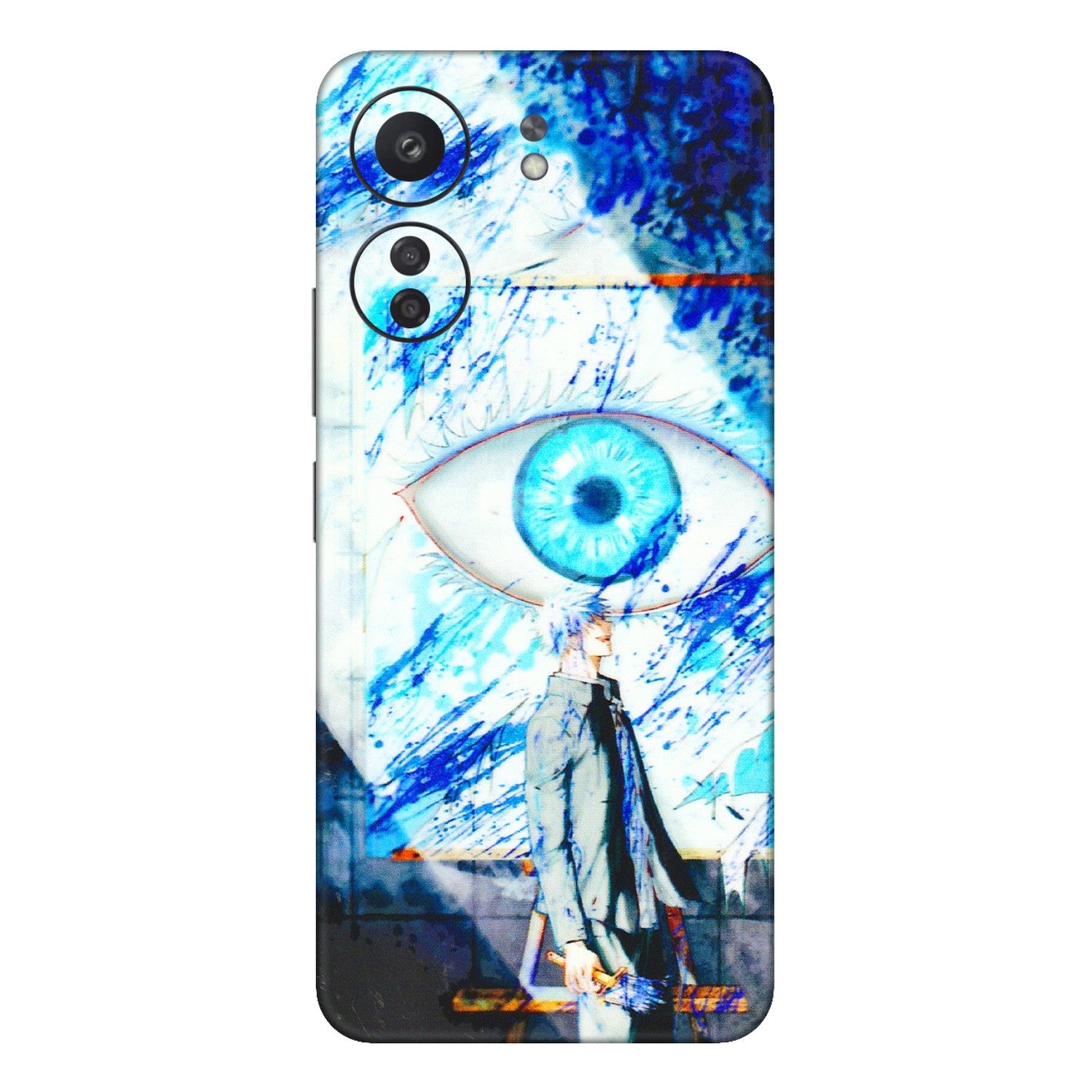 Xiaomi Redmi Phone Skins (All Models) - Anime Sea Blue Eye - 3D Embossed Finish (L-318) Redmi 13C