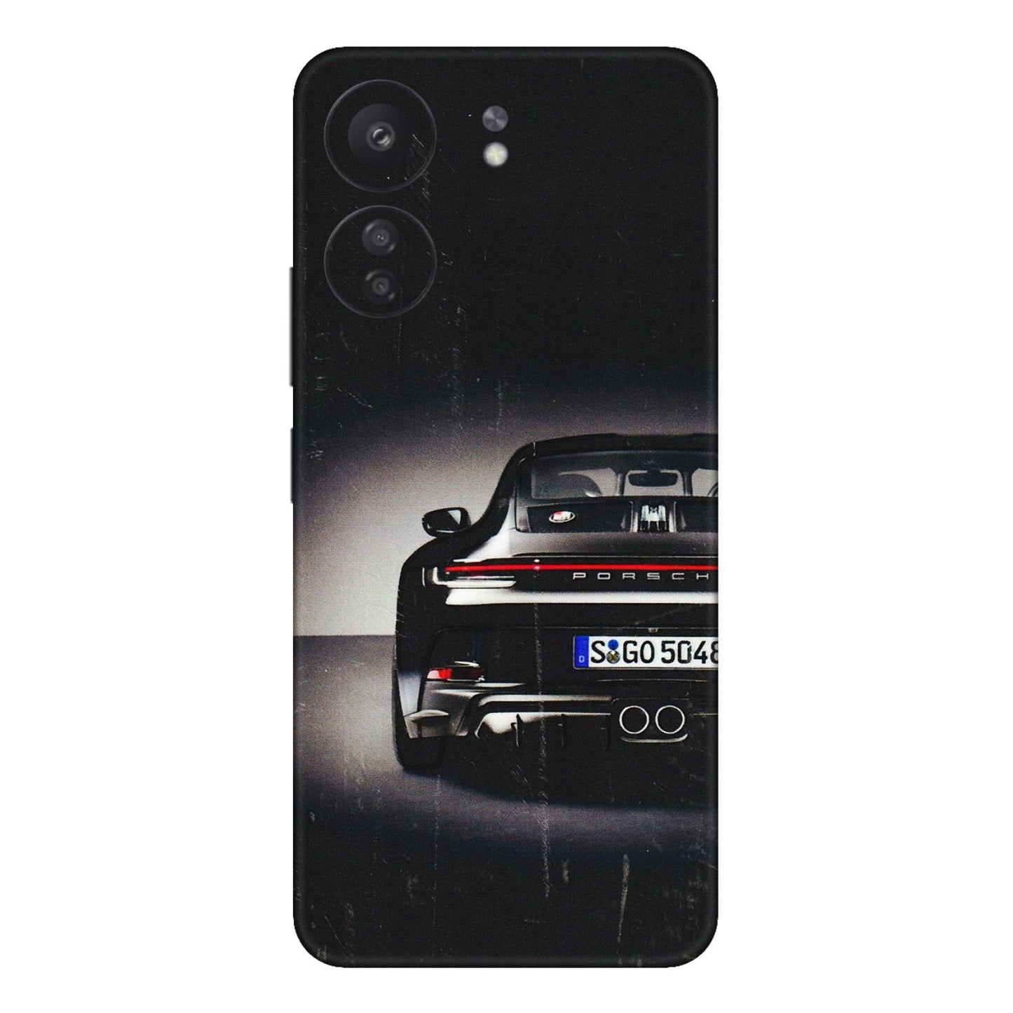 Xiaomi Redmi Phone Skins (All Models) - New Black Porsche GT3 - 3D Embossed Finish (L-327) Redmi 13C