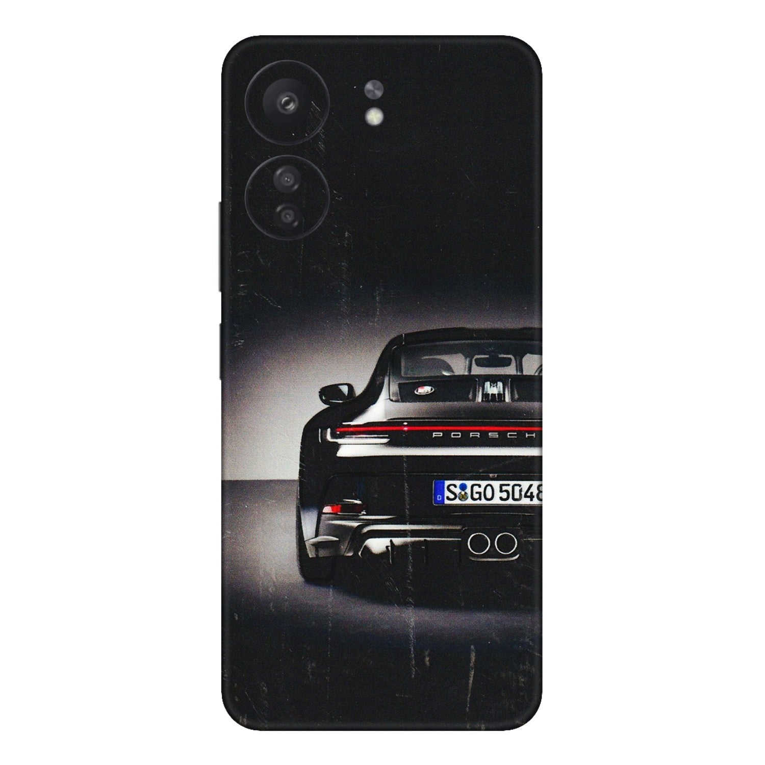 Xiaomi Redmi Phone Skins (All Models) - New Black Porsche GT3 - 3D Embossed Finish (L-327) Redmi 13C