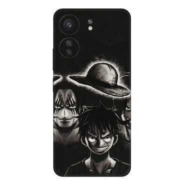 Xiaomi Redmi Phone Skins (All Models) - Black Luffy Hat - 3D Embossed Finish (L-57) Redmi 13C